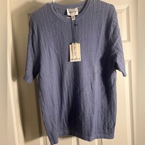 Men's Industry knit Blue Dress Shirt